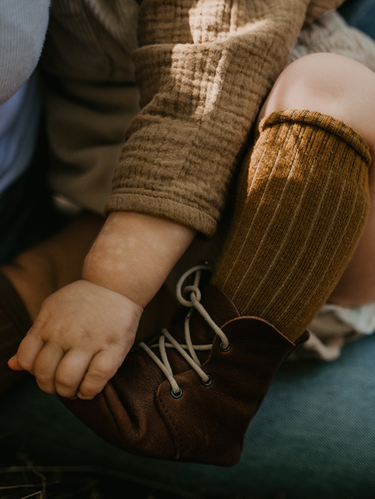 The Simple Folk Ribbed Socks, Bronze
